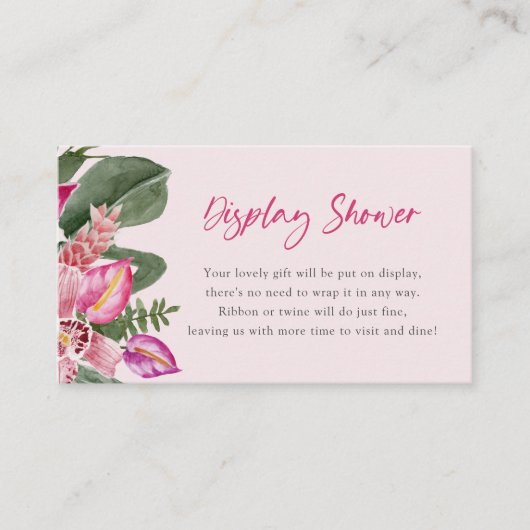 トロピカルディスプレイシャワーカード エンクロージャーカード (正面)