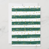 トロピカルディノオベビー赤ちゃんシャワー招待 招待状 (裏面)