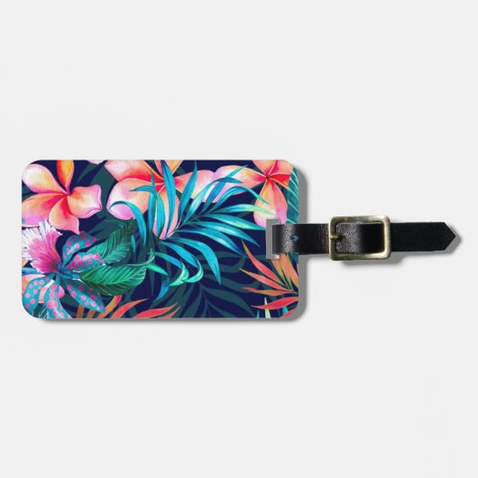 トロピカルデザインカスタマイズ – 独自 ラゲッジタグ (正面横)