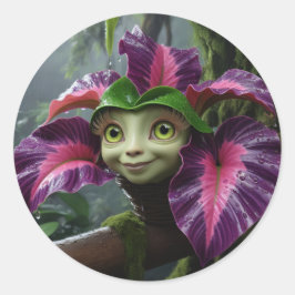 トロピカルデザインシール ラウンドシール