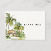 トロピカルデスティネーションありがとう プレイスカード (正面)