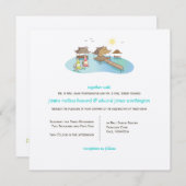 トロピカルデスティネーションウェディングビーチウィンドサーフィン 招待状 (正面/裏面)