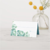 トロピカルデスティネーションウェディング座席表ウミガメ プレイスカード (正面)