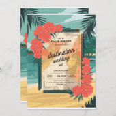 トロピカルデスティネーションウェディング招待状 招待状 (正面/裏面)