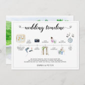 トロピカルデスティネーションウェディング タイムラインスケジュール (正面/裏面)