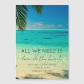 トロピカルデスティネーションビーチ結婚式日付の保存 (正面)