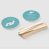 トロピカルデスティネーションランザロテスペインビーチ結婚式 ハンドファン (組立なし)