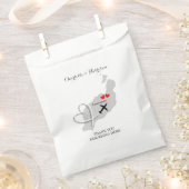 トロピカルデスティネーションランザロテスペインビーチ結婚式 フェイバーバッグ (クリップ留めされた状態)