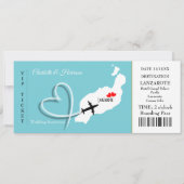 トロピカルデスティネーションランザロテスペインビーチ結婚式 招待状 (正面)