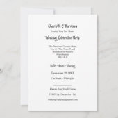 トロピカルデスティネーションランザロテスペインビーチ結婚式 招待状 (裏面)