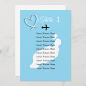 トロピカルデスティネーションランザロテスペインビーチ結婚式 招待状 (正面/裏面)