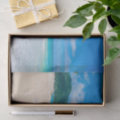 トロピカルデスティネーション風光明媚なビーチ写真 薄葉紙 (ギフト)