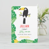 トロピカルトゥカントッティフルーツバースデーパーティー 招待状 (スタンド正面)