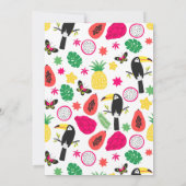 トロピカルトゥカントッティフルーツバースデーパーティー 招待状 (裏面)