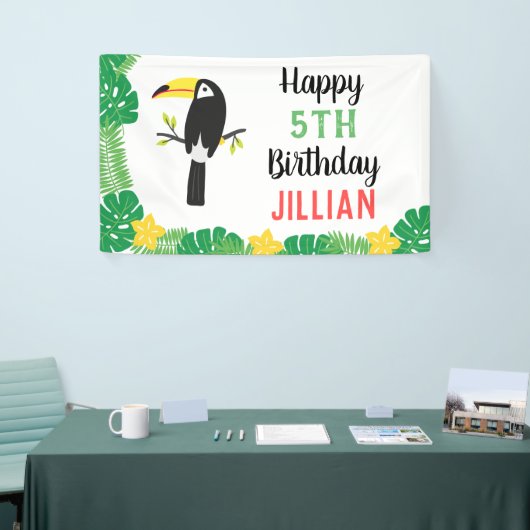 トロピカルトゥカントッティフルーツバースデーパーティー 横断幕 (トレードショー)