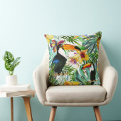 トロピカルトゥカンパラダイスパームパイナップモダンル クッション (椅子)