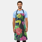 トロピカルトゥカ葉ンと熱帯雨林 エプロン (着用した状態)