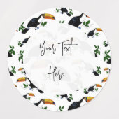 トロピカルトゥーカよくはしゃぐン語 – ジャングル ラベル (デザイン1)