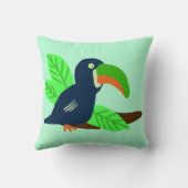 トロピカルトゥーカンオンブランチ クッション (裏面)