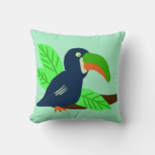 トロピカルトゥーカンオンブランチ クッション (正面)