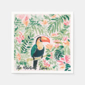 トロピカルトゥーカンサマールアウ（ハワイ式宴会）ビーチパーティー スタンダードカクテルナプキン (正面)