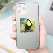 トロピカルトゥーカンステッカー シール (スマートフォン)
