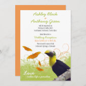 トロピカルトゥーカンデスティネーションウェディング披露宴のみ 招待状 (正面/裏面)