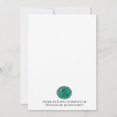 トロピカルトゥーカンハッピーバースデーグリーティングカード サンキューカード (裏面)