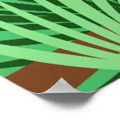 トロピカルトゥーカンバードイラストレーション ポスター (角)