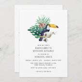 トロピカルトゥーカンビーチバチェロレッテウィークエンドゲートウェイ 招待状 (正面/裏面)