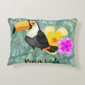 トロピカルトゥーカンプラヴィダデザイン アクセントクッション (裏面)