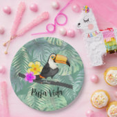 トロピカルトゥーカンプラヴィダ紙プレート ペーパープレート (パーティー)