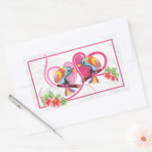 トロピカルトゥーカンラブ 長方形シール (封筒)