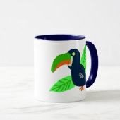 トロピカルトゥーカン葉と マグカップ (正面右)