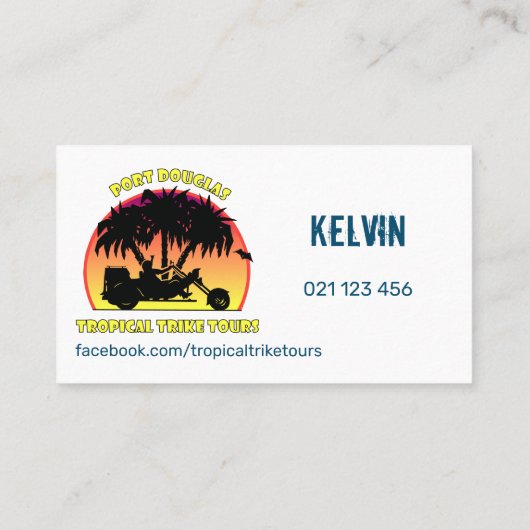 トロピカルトライクツアー 名刺 (裏面)