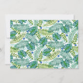 トロピカルトラピックスリーフ | Save the Date フォトカード 招待状 (裏面)