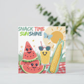 トロピカルトリートパーティの招待状 – スウィートサマーバ 招待状 (スタンド正面)