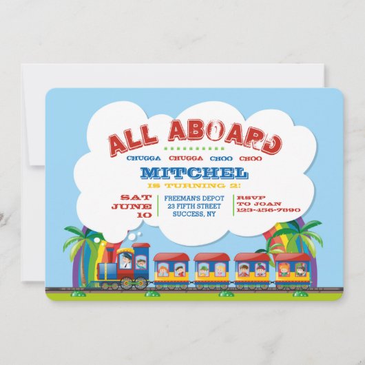 トロピカルトレインのご招待 招待状 (正面)