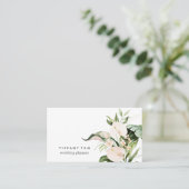 トロピカルトレンディーフローラピンクエレガントシモダンック 名刺 (スタンド正面)