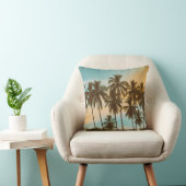 トロピカルトワイライト：ココナッツパームシルエット クッション (椅子)