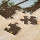 トロピカルトワイライト：ココナッツパームシルエット ジグソーパズル (側面)