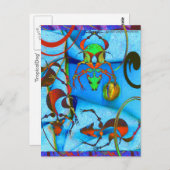 トロピカルドッグブルー ポストカード (正面/裏面)