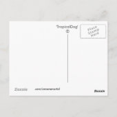 トロピカルドッグブルー ポストカード (裏面)