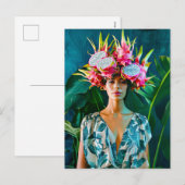 トロピカルドラゴンフルーツファッションコンセプト シーズンポストカード (正面/裏面)