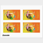 トロピカルドリンクカスタムのシール 長方形シール (シート)