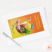 トロピカルドリンクカスタムのシール 長方形シール (封筒)