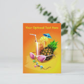 トロピカルドリンクカスタムポストカード ポストカード (スタンド正面)