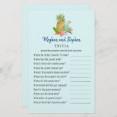 トロピカルドリンクカップルのシャワートリビアゲーム (正面/裏面)