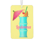 トロピカルドリンクカラフルサマーハワイアンカクテル カーエアーフレッシュナー (裏面)