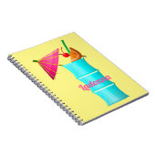 トロピカルドリンクカラフルサマーハワイアンカクテル ノートブック (右側)